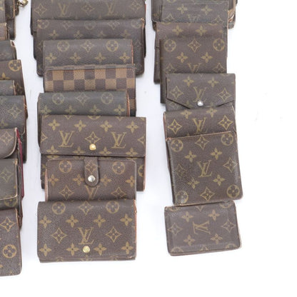 Summary 30-piece Set Louis Vuitton Monogram Damier Leather Long Wallet Bi-fold