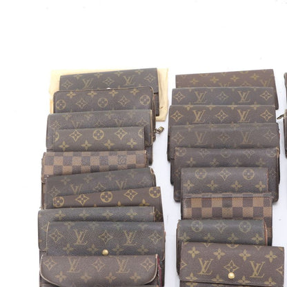 Summary 30-piece Set Louis Vuitton Monogram Damier Leather Long Wallet Bi-fold