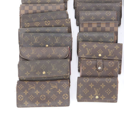 Summary 30-piece Set Louis Vuitton Monogram Damier Leather Long Wallet Bi-fold
