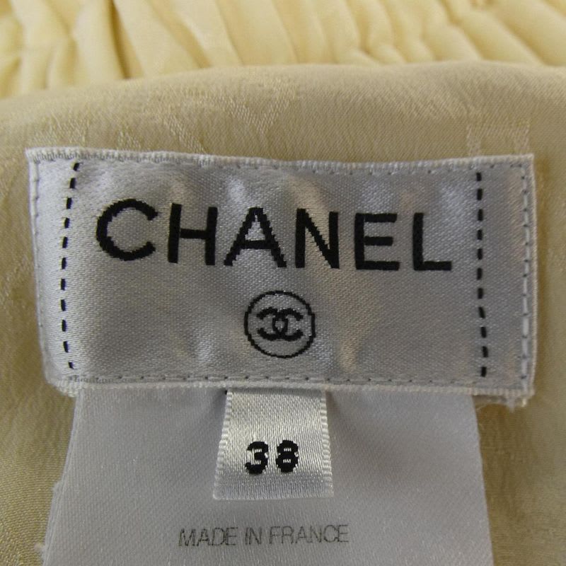 Chanel Size 38 Beige Shirt