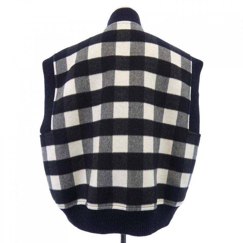 Louis Vuitton Sleeveless Check Bomba Jacket Ftve 62 B09 Vest