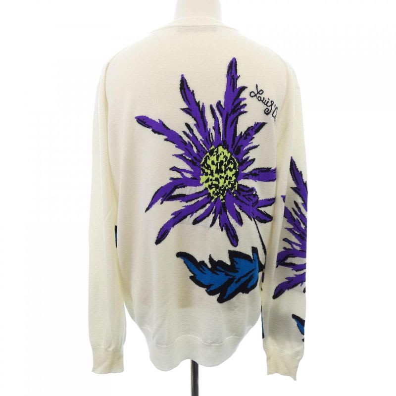 Louis Vuitton Thistle Intarsia Pullover Hon 89 Wx87 Knit