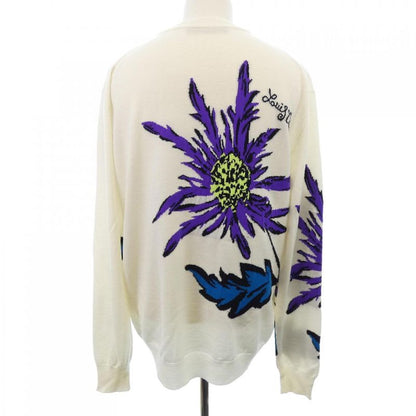 Louis Vuitton Thistle Intarsia Pullover Hon 89 Wx87 Knit