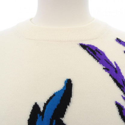 Louis Vuitton Thistle Intarsia Pullover Hon 89 Wx87 Knit