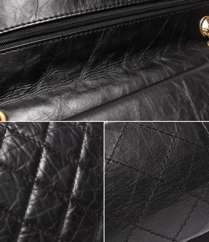 Chanel Chain Shoulder Bag 2.55 Double Flap Double Chain Matelasse Lambskin Gold