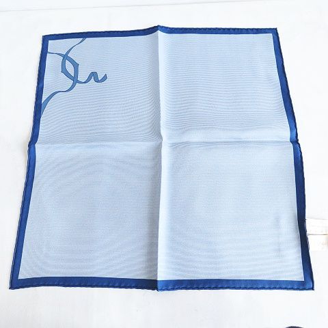 Cartier Handkerchief Pocket Square Ribbon Silk Scarf