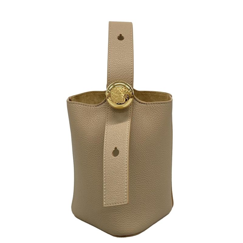 Loewe Handbag Pebble Bucket Bag Mini Aanbbbmx02 Sand (beige)