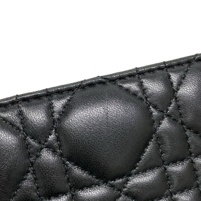 DIOR Christian Dior Handbag Lady Dior Large Bag Black Silver Hardware Lambskin