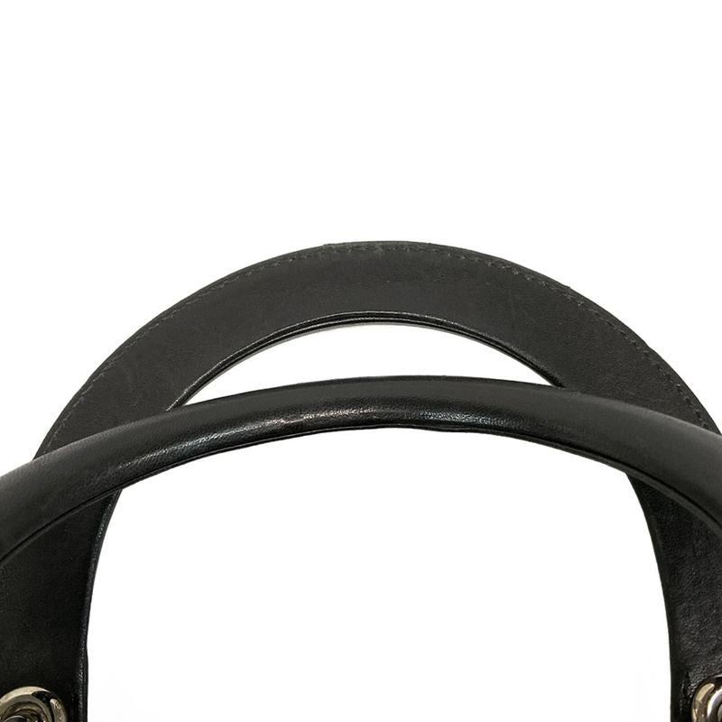 DIOR Christian Dior Handbag Lady Dior Large Bag Black Silver Hardware Lambskin