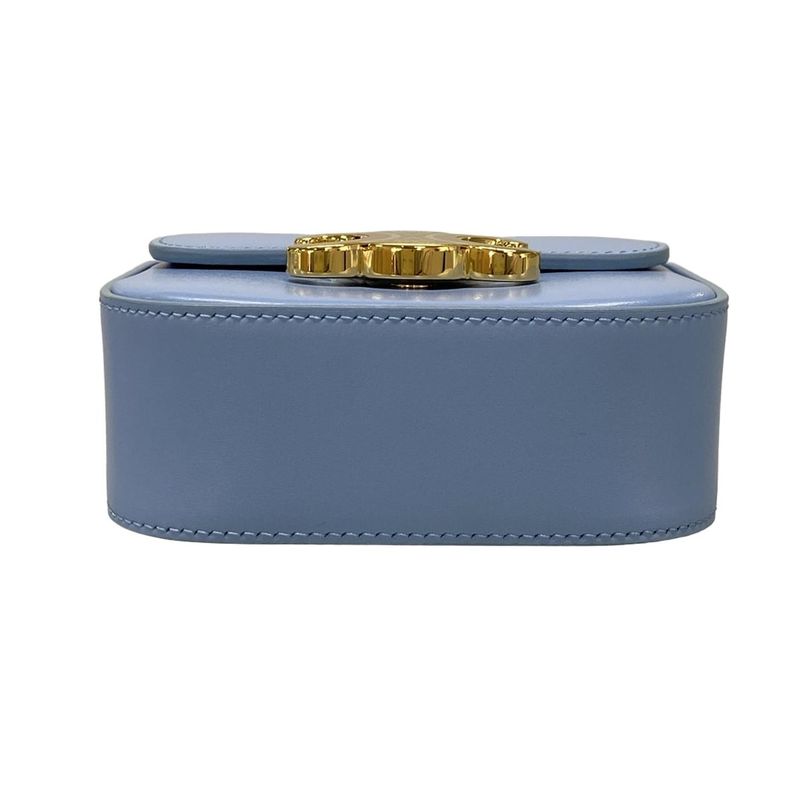 Celine Shoulder Bag Mini Claude Light Blue Mini Bag With Removable Strap