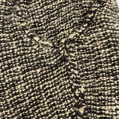 Chanel Long Sleeve Sweater Size 38 M Women's P24194 Ivory X Black Ribbon Wool