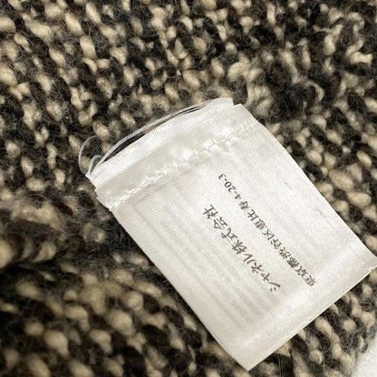 Chanel Long Sleeve Sweater Size 38 M Women's P24194 Ivory X Black Ribbon Wool