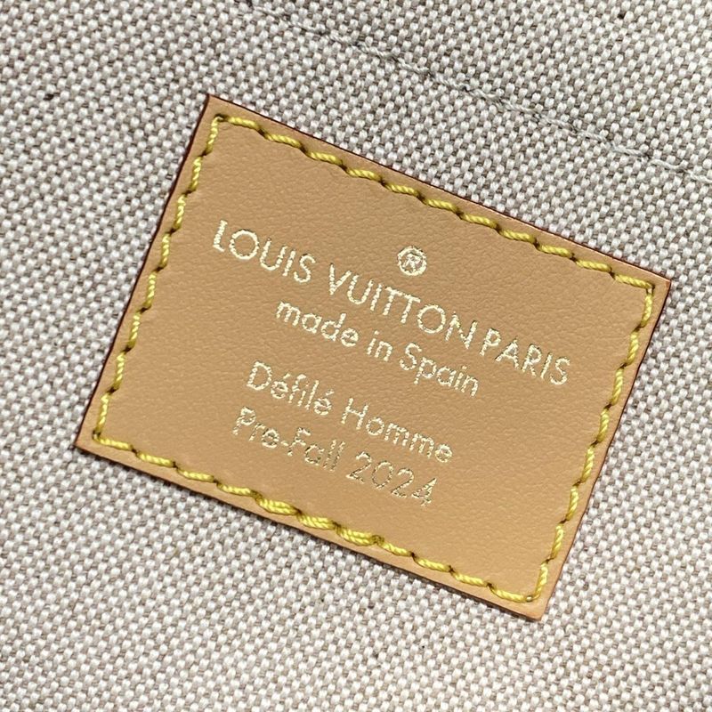 Louis Vuitton Handbag Damier Denim Speedy Bandouliere 25 N40700 Blue Cotton