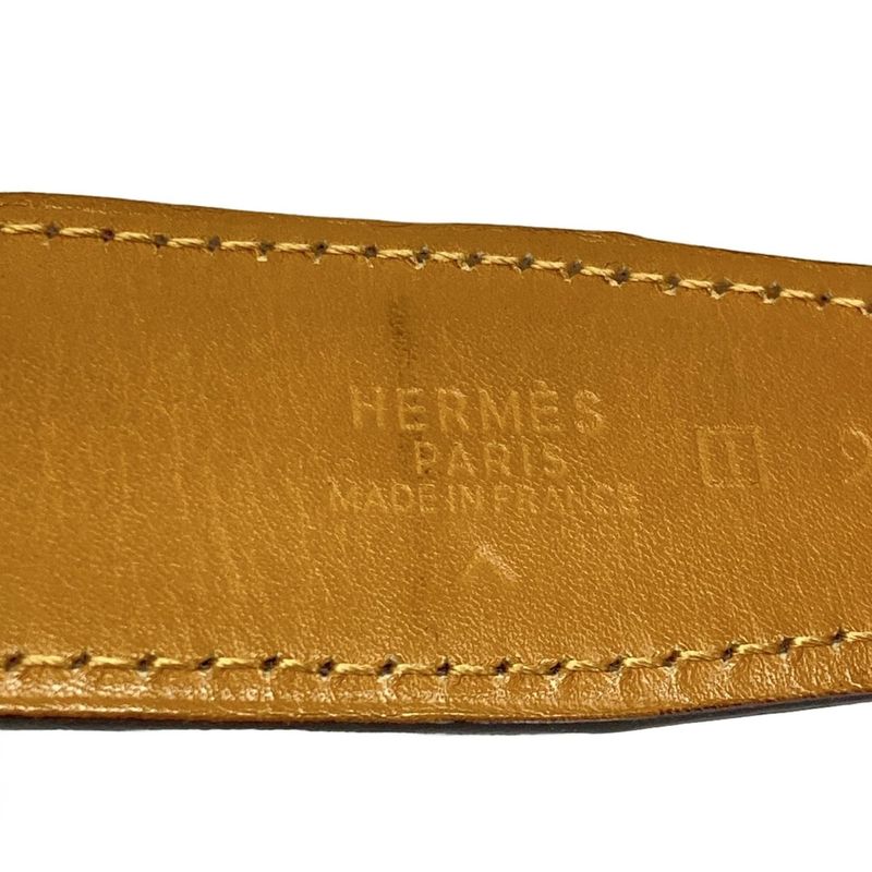 Hermes Belt 90 H Belt Touareg Dark Brown X Silver New Shape