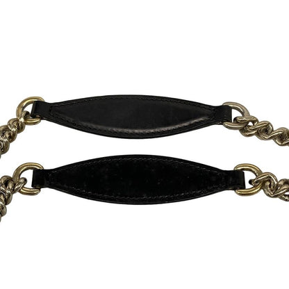 Gucci Shoulder Bag Guccissima Line Emily 295403 Black Chain Shoulder Leather