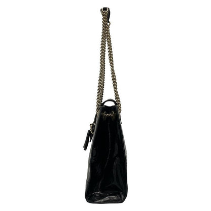 Gucci Shoulder Bag Guccissima Line Emily 295403 Black Chain Shoulder Leather