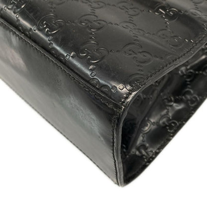 Gucci Shoulder Bag Guccissima Line Emily 295403 Black Chain Shoulder Leather