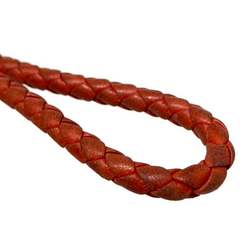 Bottega Veneta Key Holder (charm) - Red X Silver Intrecciato Leather