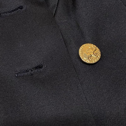 Chanel Skirt Suit Size 36 S Women's - 20665 Black Shoulder Pad Lace Wool