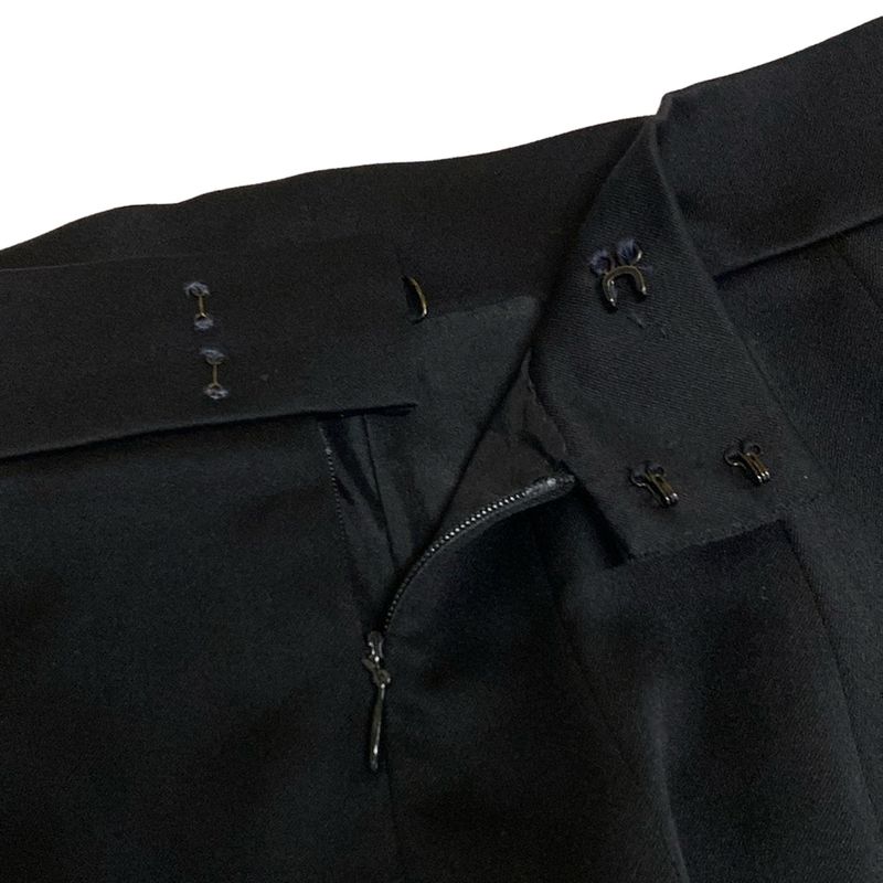 Chanel Skirt Suit Size 36 S Women's - 20665 Black Shoulder Pad Lace Wool