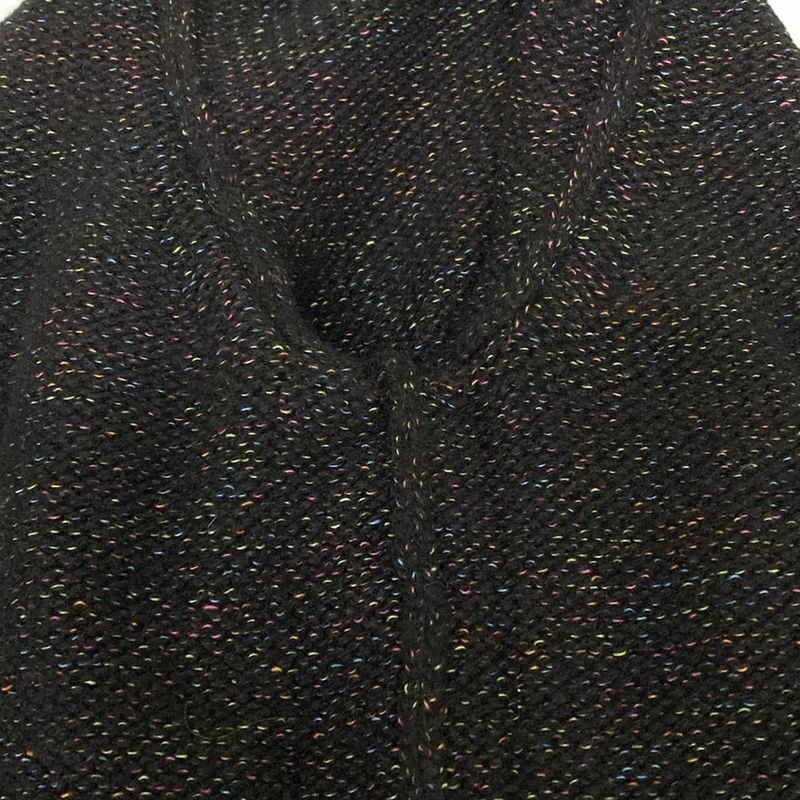 Chanel Long Sleeve Sweater Size 40 M Women's P57821 Black X Multi Lamé Sequins