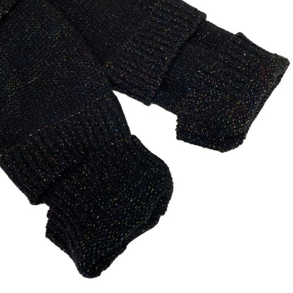 Chanel Long Sleeve Sweater Size 40 M Women's P57821 Black X Multi Lamé Sequins