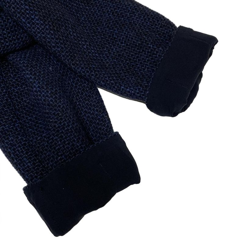 Chanel Jacket Size 34 S Women's P71190 Navy No Collar Long Sleeve Winter Autumn