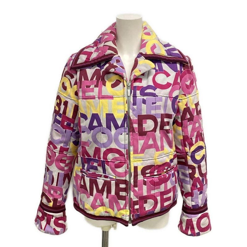Chanel Blouson Size 40 M Women's P16058 Pink X Light Gray X Multi Long Sleeve