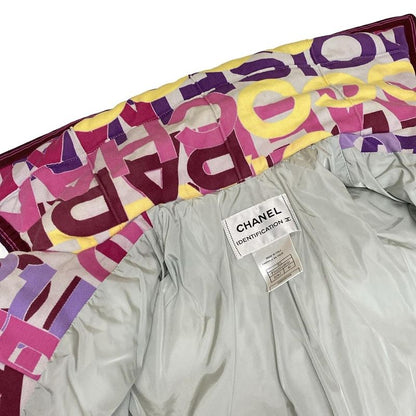 Chanel Blouson Size 40 M Women's P16058 Pink X Light Gray X Multi Long Sleeve