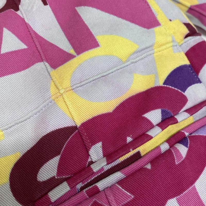 Chanel Blouson Size 40 M Women's P16058 Pink X Light Gray X Multi Long Sleeve