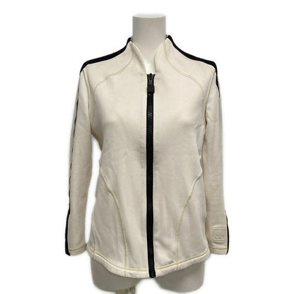 Chanel Jersey Size 40 M Women's Sports Line P23615 White X Black Long Sleeve