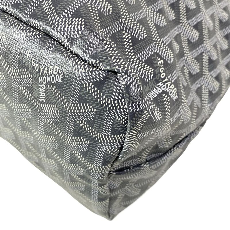 Goyard Shoulder Bag Boheme Hobo Bag PM Gray X White Leather