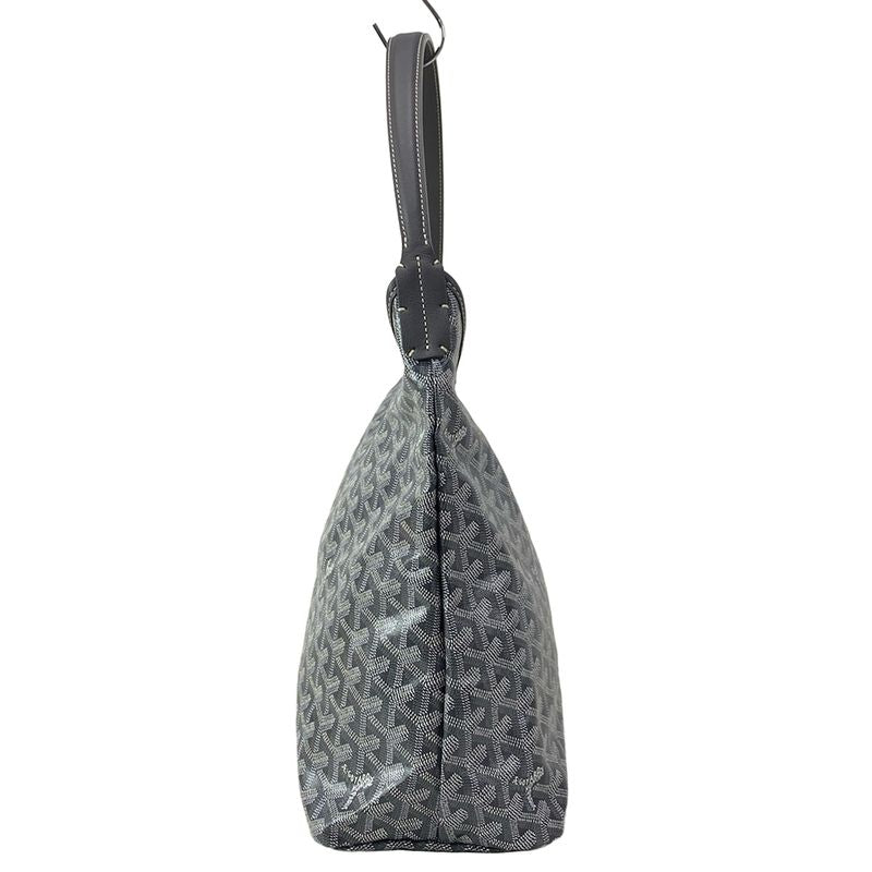 Goyard Shoulder Bag Boheme Hobo Bag PM Gray X White Leather