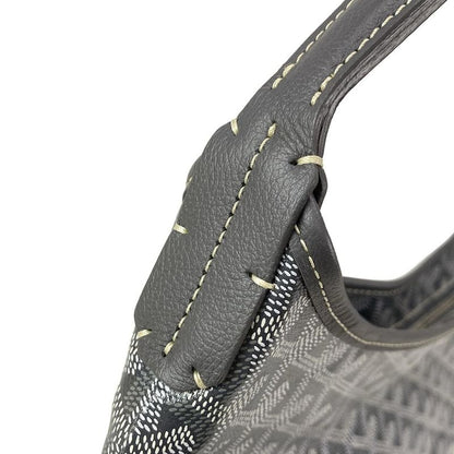 Goyard Shoulder Bag Boheme Hobo Bag PM Gray X White Leather