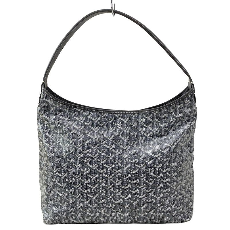 Goyard Shoulder Bag Boheme Hobo Bag PM Gray X White Leather
