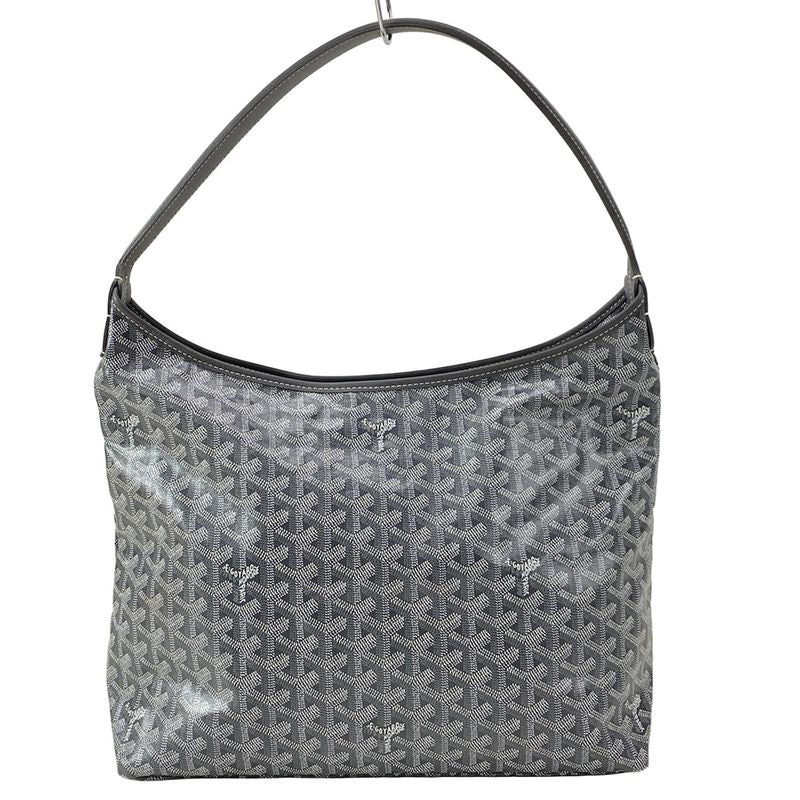 Goyard Shoulder Bag Boheme Hobo Bag PM Gray X White Leather