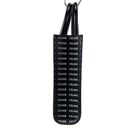 Celine Tote Bag Mini Vertical Cabas Black X White Mini Bag Leather