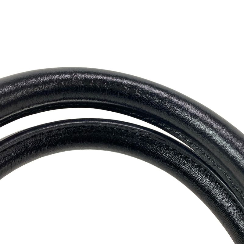 Celine Tote Bag Mini Vertical Cabas Black X White Mini Bag Leather