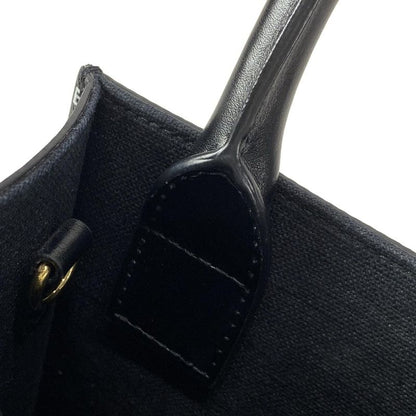 Celine Tote Bag Mini Vertical Cabas Black X White Mini Bag Leather