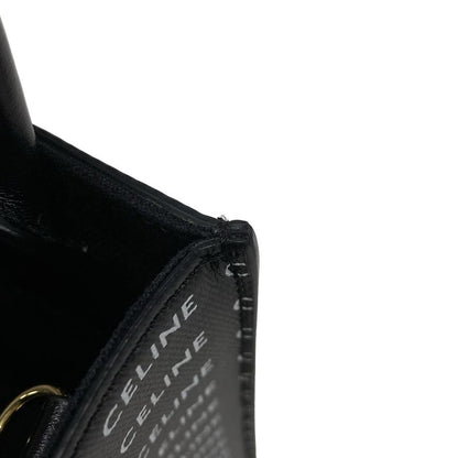 Celine Tote Bag Mini Vertical Cabas Black X White Mini Bag Leather