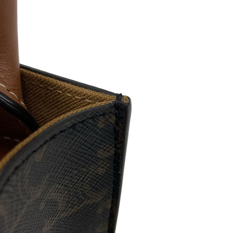 Celine Tote Bag Mini Vertical Cabas Black X Brown Mini Bag