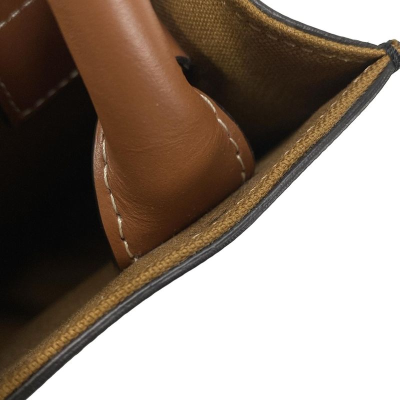 Celine Tote Bag Mini Vertical Cabas Black X Brown Mini Bag