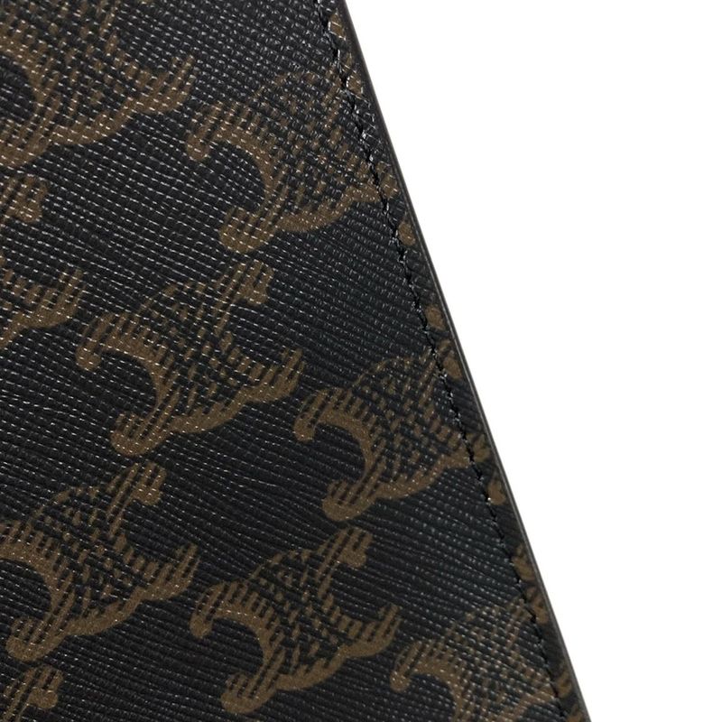 Celine Tote Bag Mini Vertical Cabas Black X Brown Mini Bag