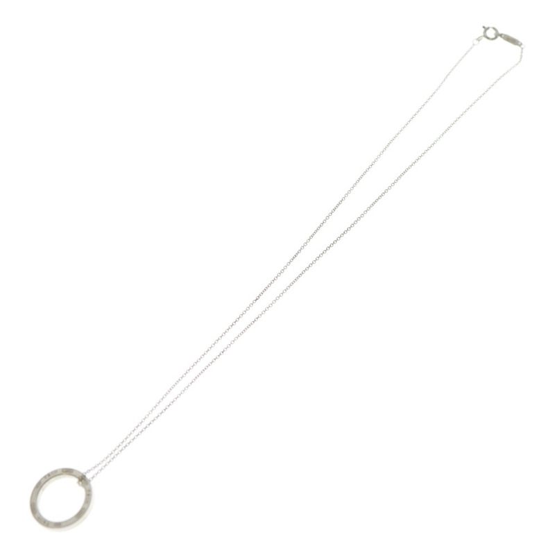 Tiffany & Co (tiffany & Co) Narrow Circle 1837 Necklace Pendant Chain Silver