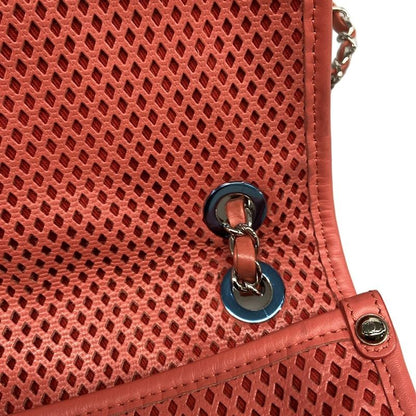 Chanel Shoulder Bag French Riviera A67652 Red Chain Shoulder Silver Hardware