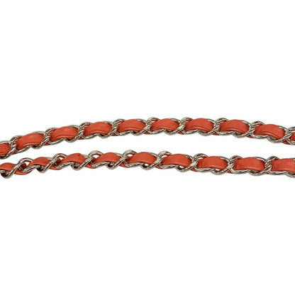 Chanel Shoulder Bag French Riviera A67652 Red Chain Shoulder Silver Hardware