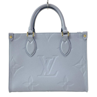 Louis Vuitton Tote Bag Monogram ・empreinte On The Go PM M46840 Blue Leather
