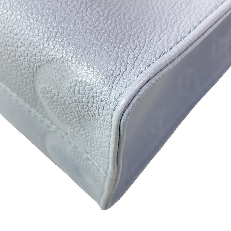 Louis Vuitton Tote Bag Monogram ・empreinte On The Go PM M46840 Blue Leather