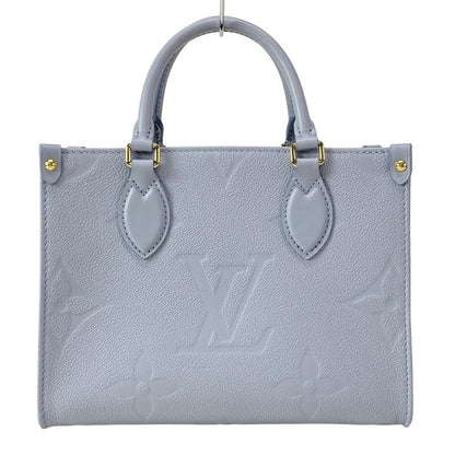 Louis Vuitton Tote Bag Monogram ・empreinte On The Go PM M46840 Blue Leather
