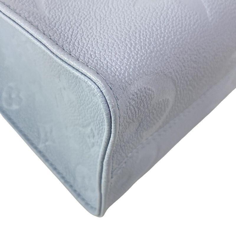 Louis Vuitton Tote Bag Monogram ・empreinte On The Go PM M46840 Blue Leather